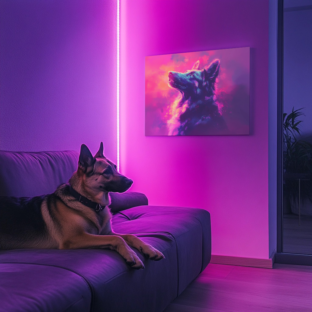 Nebula Dreams - Custom Pet Portrait Canvas