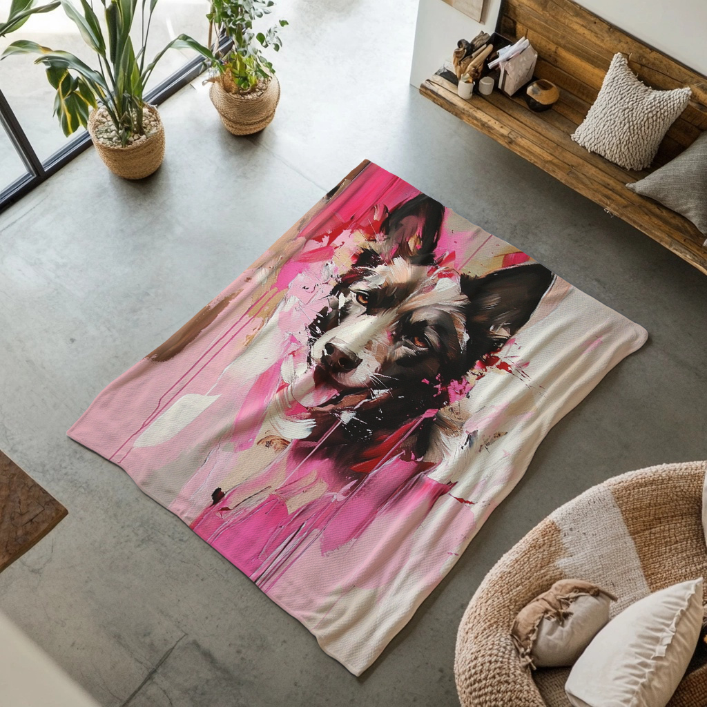 Pink Reverie - Custom Art Blankets Personalized Gift for Your Pet