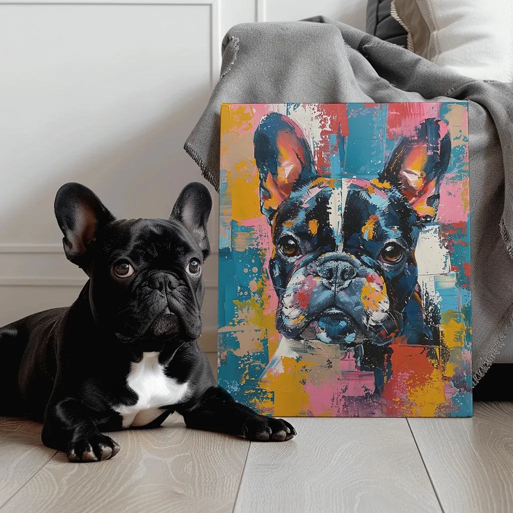 Abstract Expressionism - Custom Pet Portrait Canvas - Colorcastic