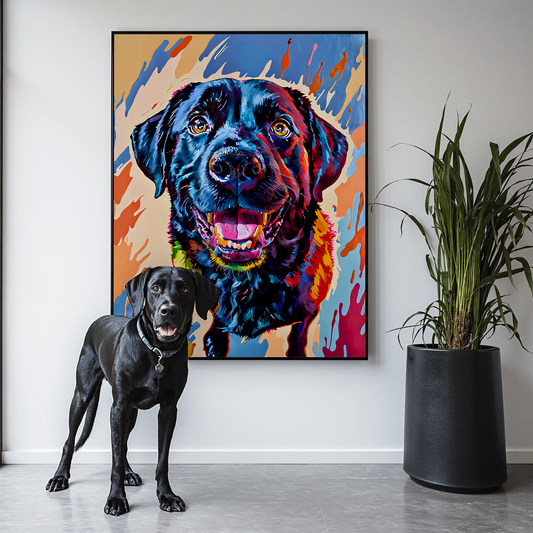 Neo-Pop Art - Custom Pet Portrait Canvas