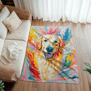 Color Cascade - Custom Art Blankets Personalized Gift for Your Pet