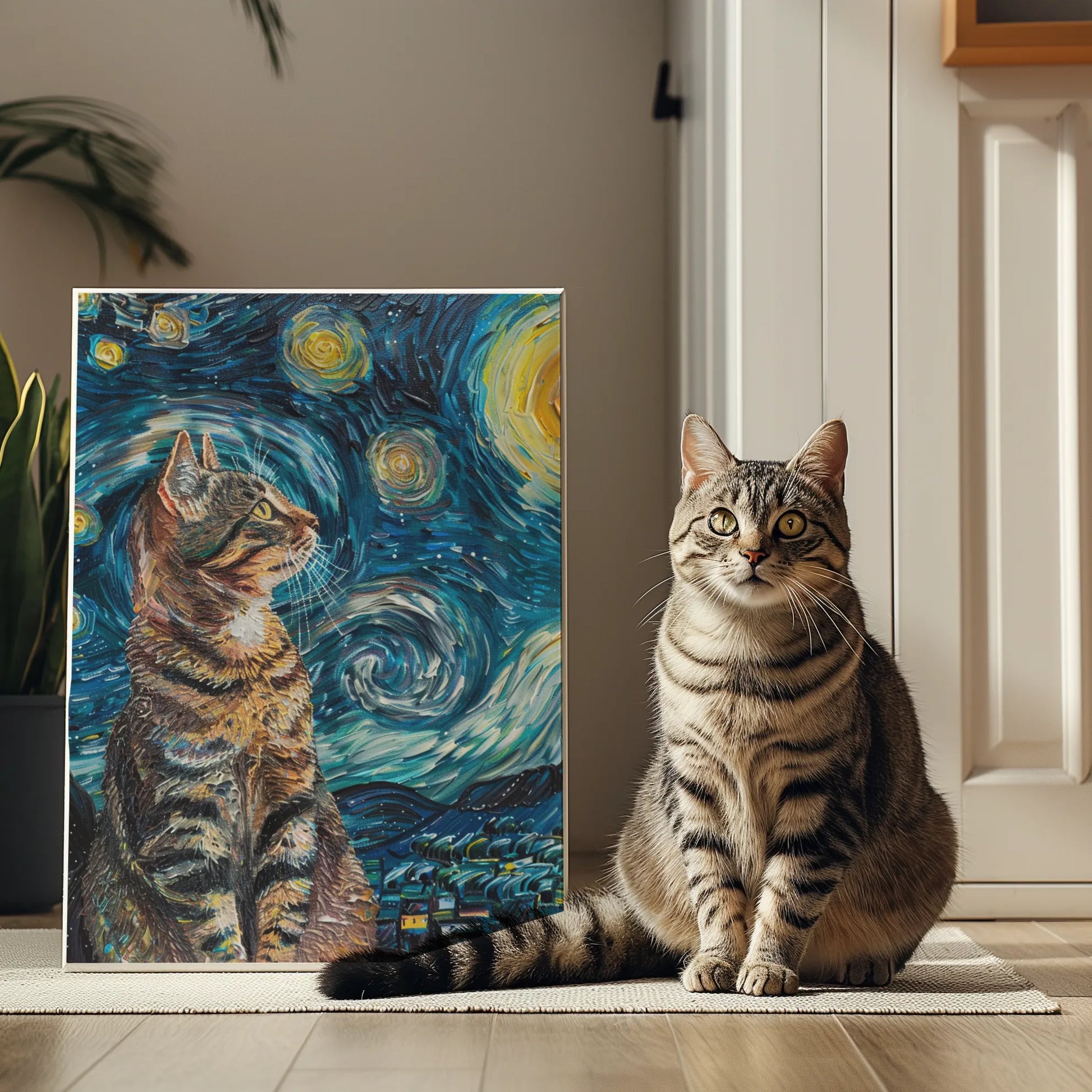 VG-Starry Night - Custom Pet Portrait Canvas - Colorcastic