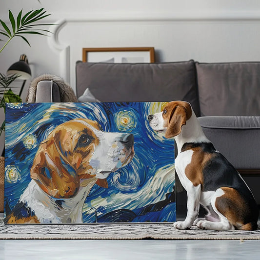 VG-Starry Night - Custom Pet Portrait Canvas - Colorcastic