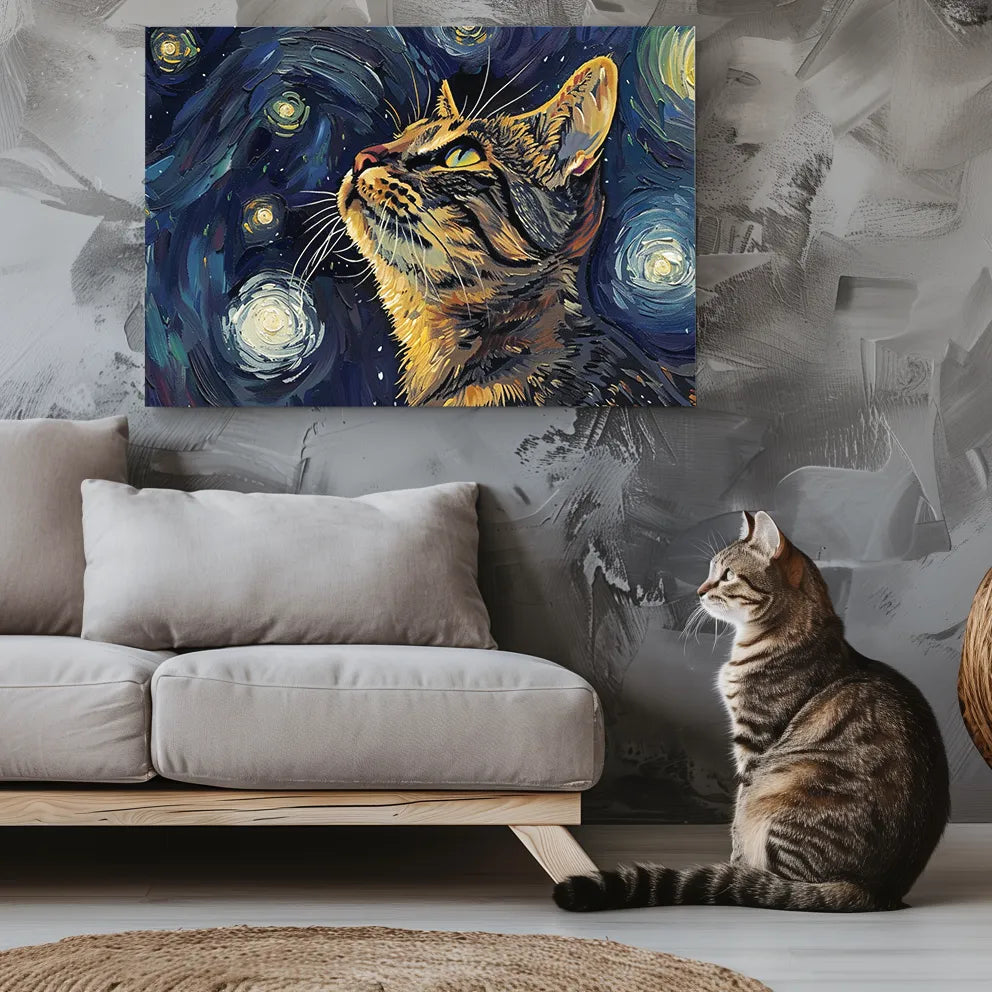 VG-Starry Night - Custom Pet Portrait Canvas - Colorcastic