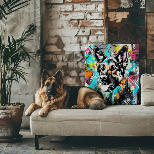 Graffiti - Custom Pet Portrait Canvas