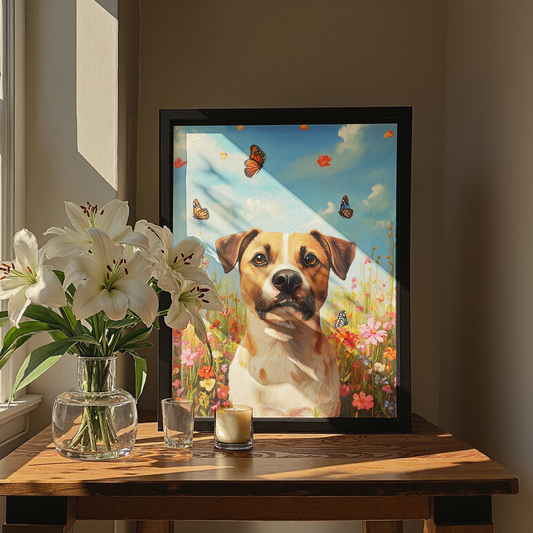 Eternal Garden - Memorial Custom Pet Portrait Canvas