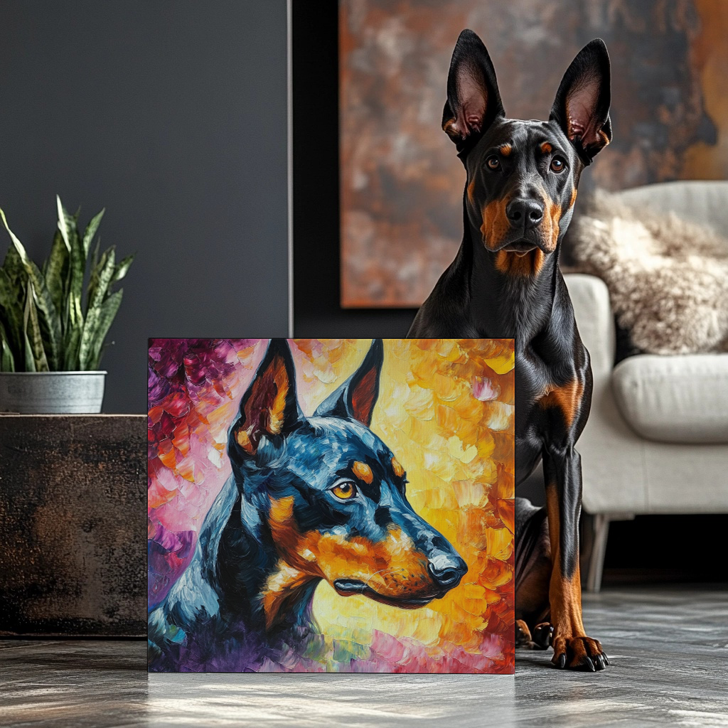 Vivid Brush - Custom Pet Portrait Canvas