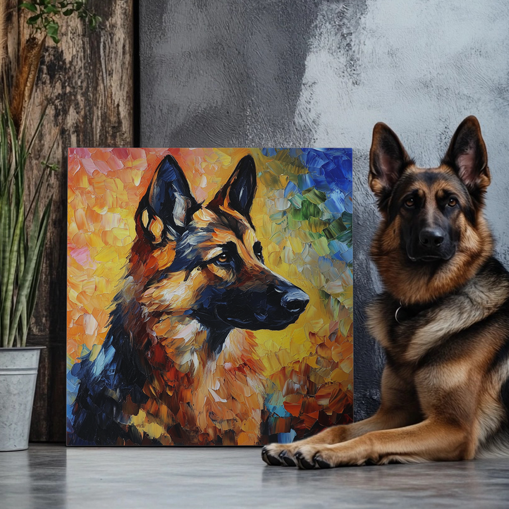 Vivid Brush - Custom Pet Portrait Canvas