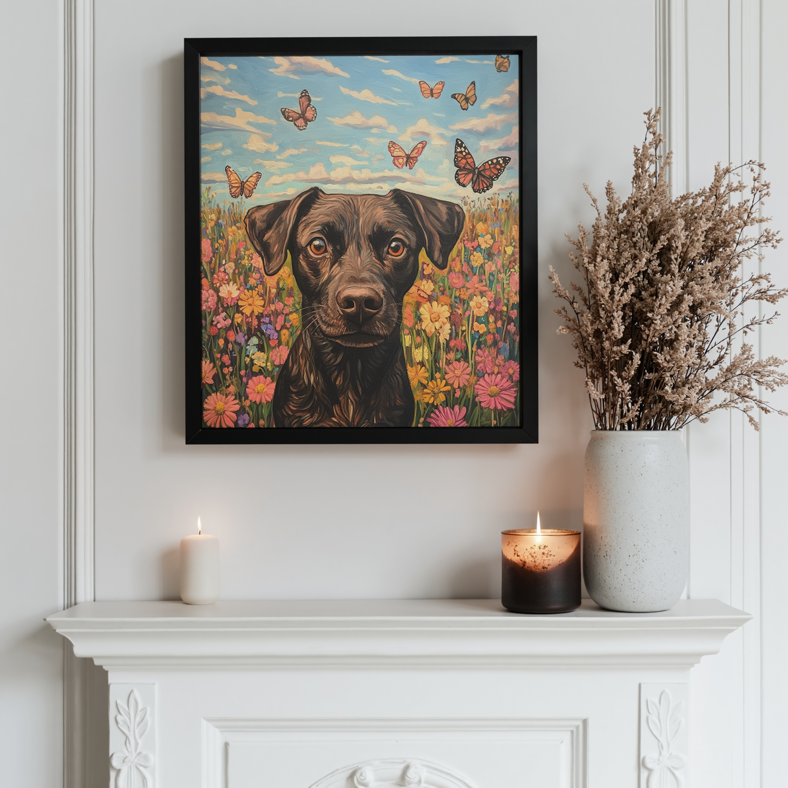 Eternal Garden - Memorial Custom Pet Portrait Canvas