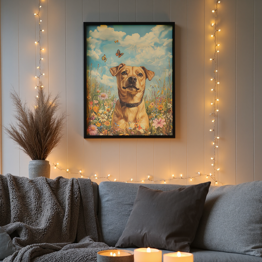 Eternal Garden - Memorial Custom Pet Portrait Canvas