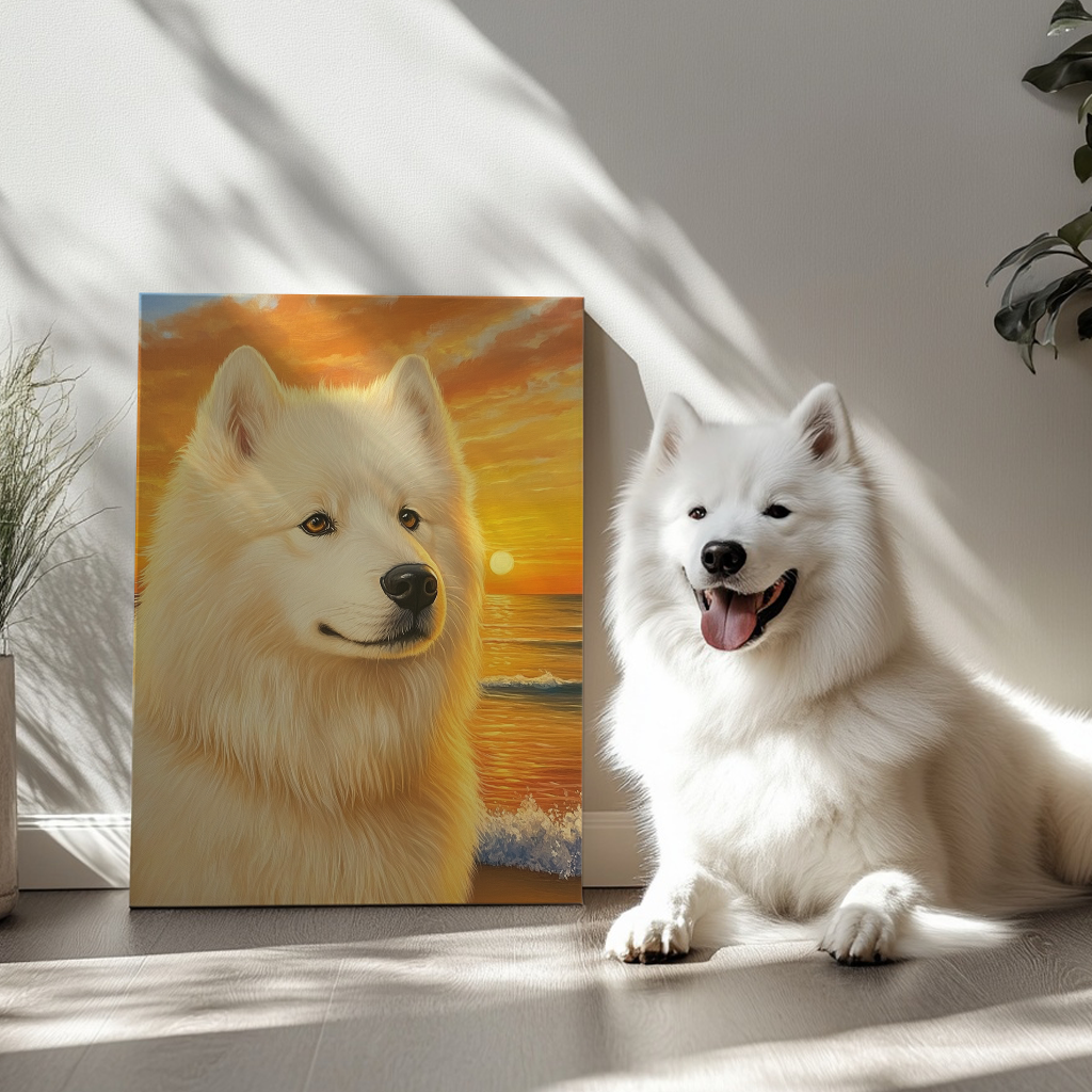 Vintage Sunset - Custom Pet Portrait Canvas