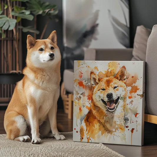 Watercolor - Custom Pet Portrait Canvas - Colorcastic