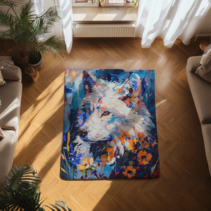 Chromatic Petals - Custom Art Blankets Personalized Gift for Your Pet