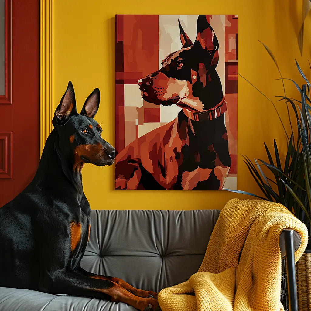 Minimalist Art - Custom Pet Portrait Canvas