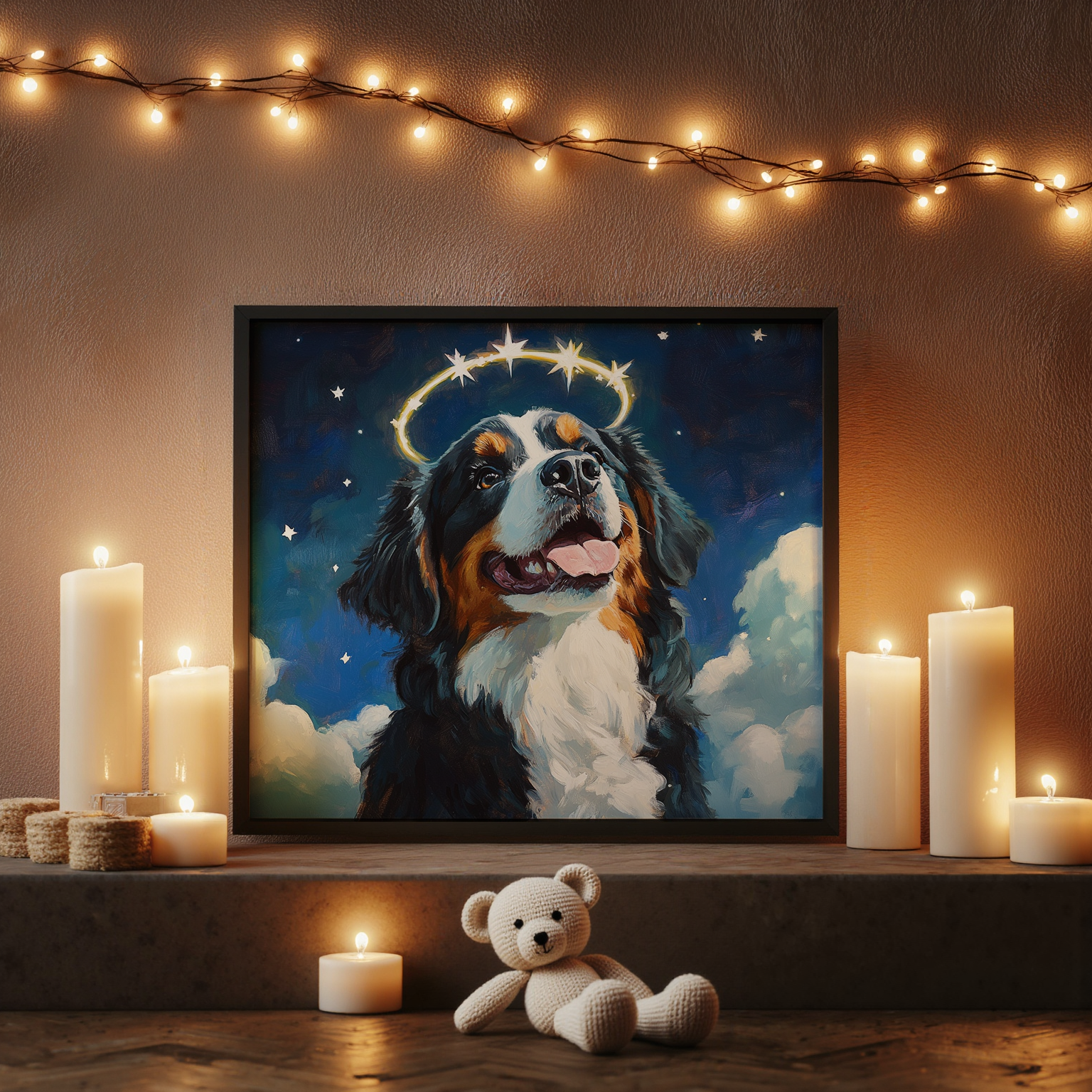 Heavenly Halo - Memorial Custom Pet Portrait Canvas