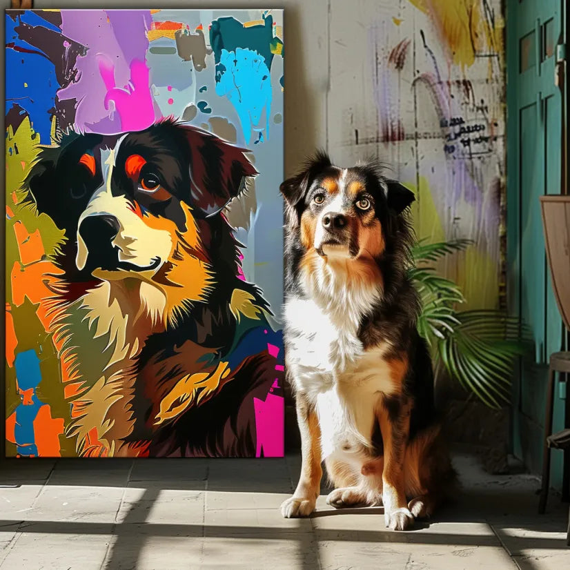 Neo-Pop Art - Custom Pet Portrait Canvas - Colorcastic