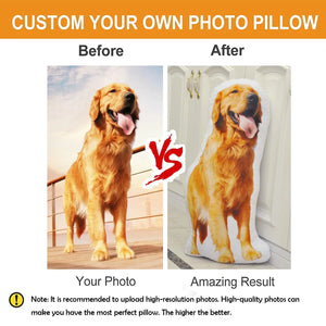 Dog Custom Stuffed Pillow Animals Face Pillow Pet Shaped Pillow - Colorcastic