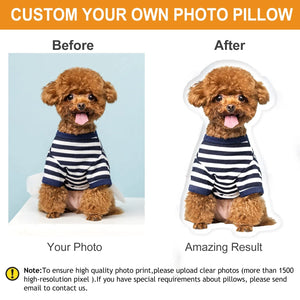 Dog Custom Stuffed Pillow Animals Face Pillow Pet Shaped Pillow - Colorcastic